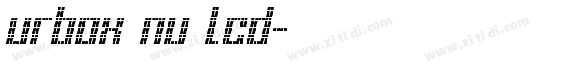 urbox nu lcd字体转换